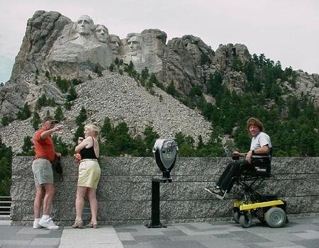 H-frame with 13" seat elevator at Mt. Rushmore